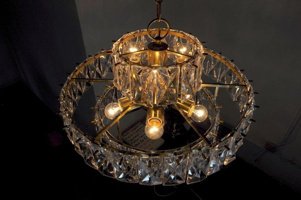 German 3-Tier Chandelier from Kinkeldey, 1970s-EJE-914400