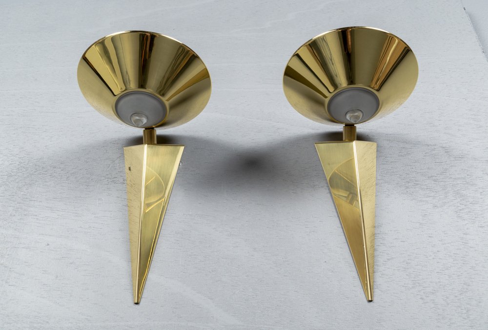 German 8935/ 01 Wall Light by Franz Hustadt, 1980s, Set of 2