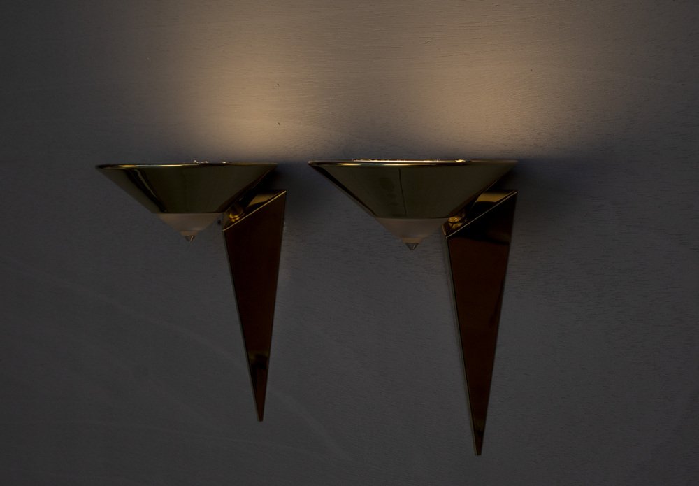 German 8935/ 01 Wall Light by Franz Hustadt, 1980s, Set of 2