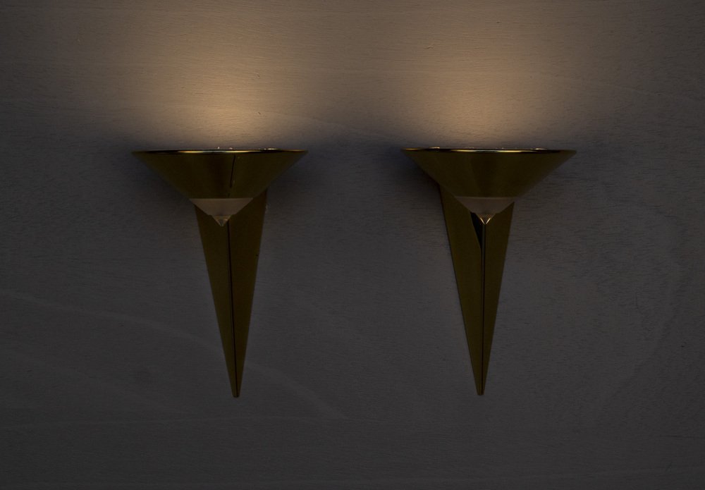 German 8935/ 01 Wall Light by Franz Hustadt, 1980s, Set of 2