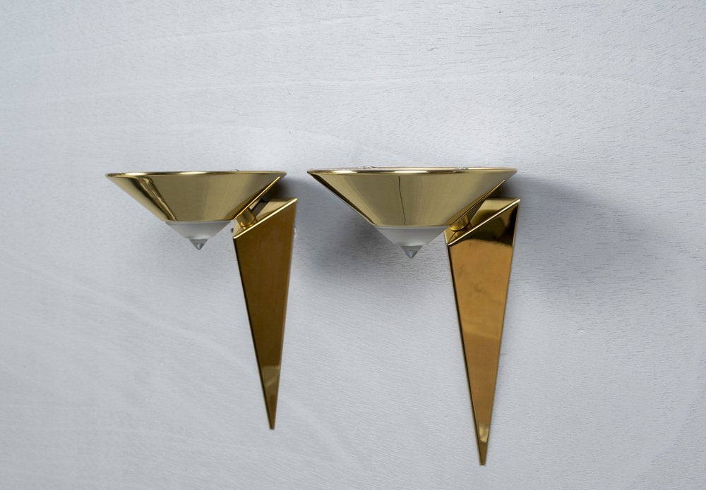 German 8935/ 01 Wall Light by Franz Hustadt, 1980s, Set of 2