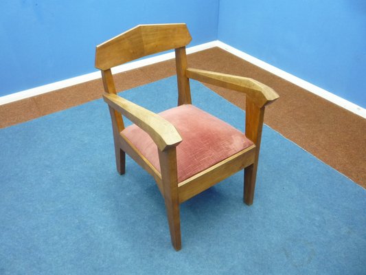 German Anthroposophical Chair in Walnut by Siegfried Pütz, 1920s-UG-1807770