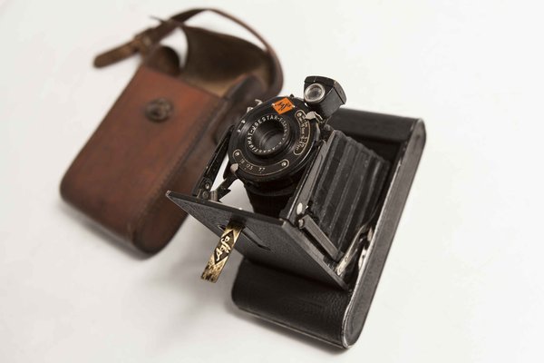 German Argentic Billy Camera with Leather Bag from AGFA, 1930-VQY-1296152