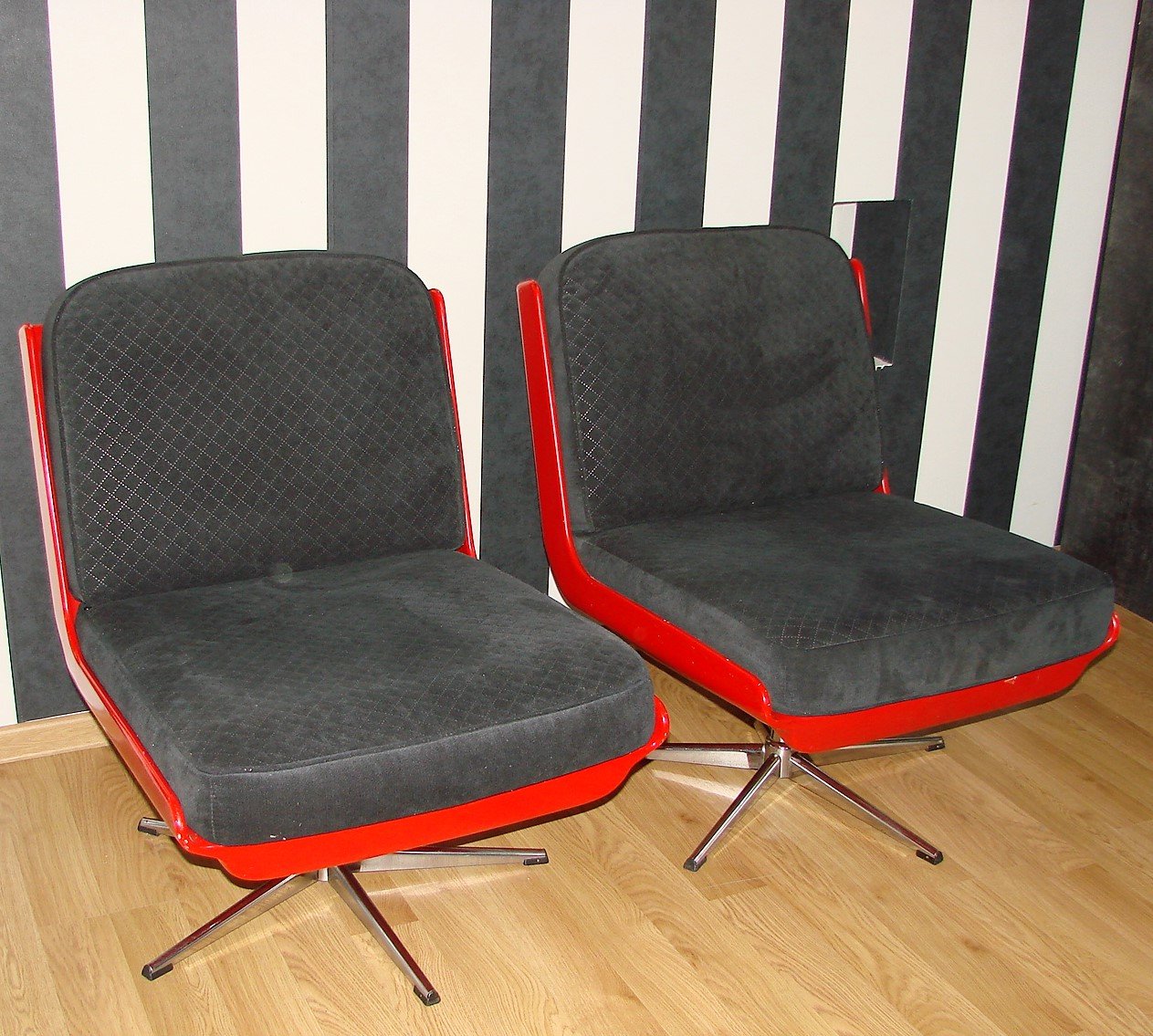 German Armchairs from Dinna Veb Mobel Kombinat, 1960s, Set of 2