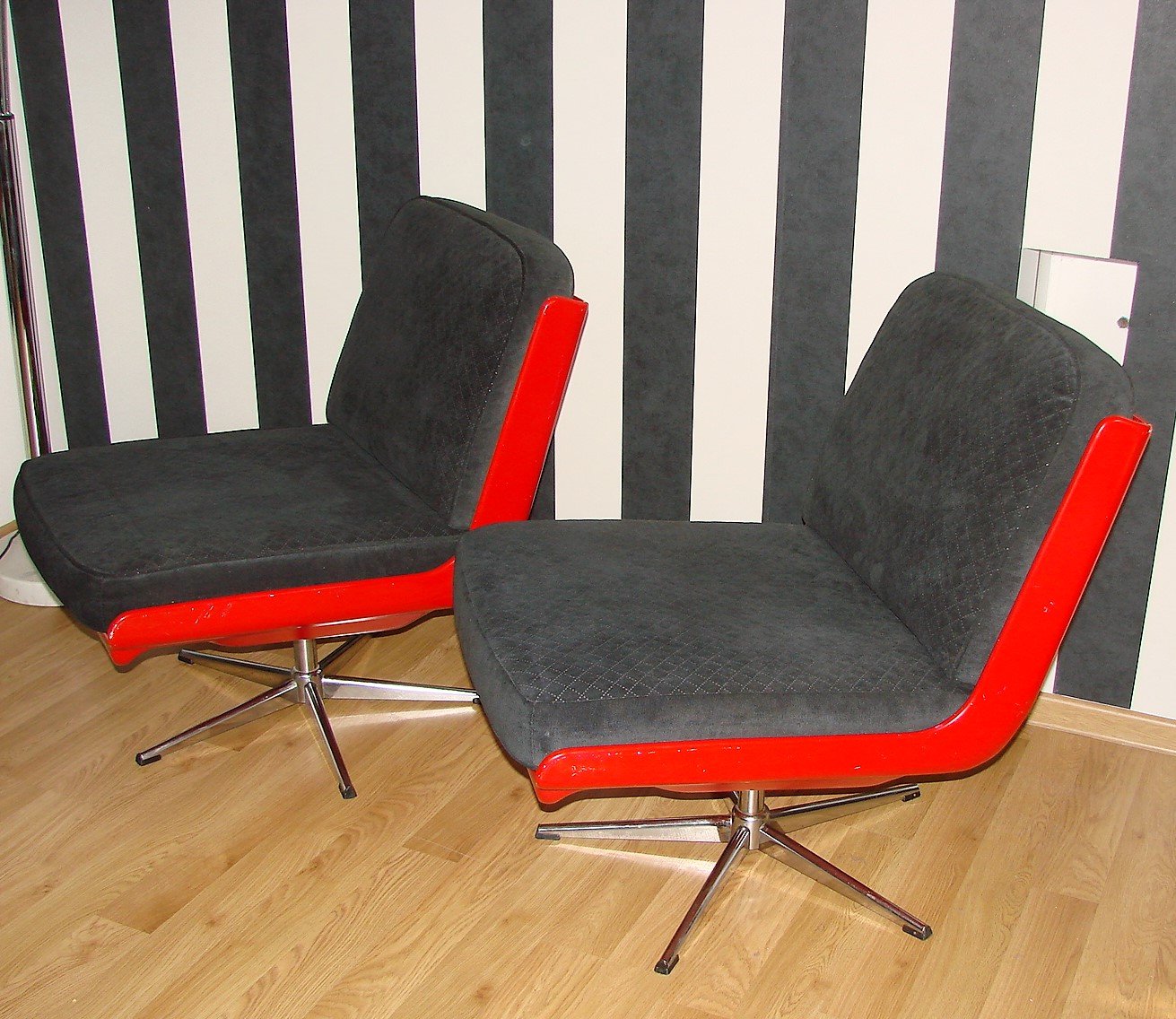 German Armchairs from Dinna Veb Mobel Kombinat, 1960s, Set of 2