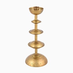 German Art Deco Brass Candlestick, 1930s-ZCI-752526