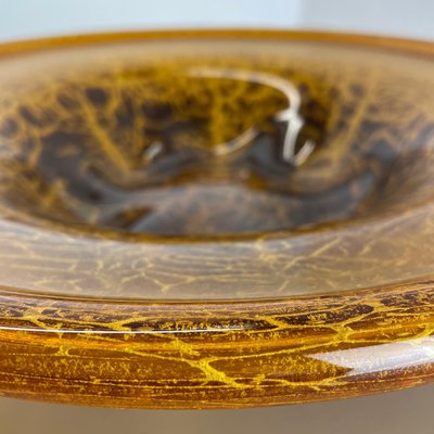 German Art Deco Glass Bowl by Karl Wiedmann for WMF Ikora, 1930s-QZ-1166887