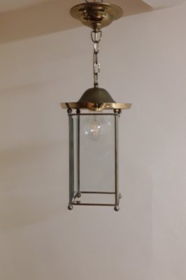 German Art Deco Lantern Shaped Ceiling Lamp, 1930s-HOI-1785285