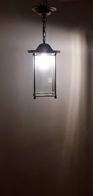 German Art Deco Lantern Shaped Ceiling Lamp, 1930s-HOI-1785285