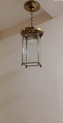 German Art Deco Lantern Shaped Ceiling Lamp, 1930s-HOI-1785285