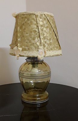 German Art Deco Table Lamp with Glass Base, 1930s-HOI-1407429