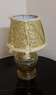 German Art Deco Table Lamp with Glass Base, 1930s-HOI-1407429