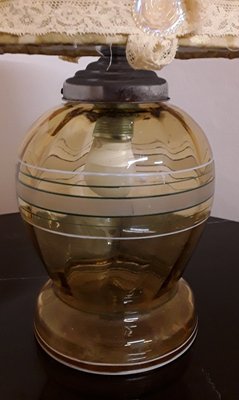 German Art Deco Table Lamp with Glass Base, 1930s-HOI-1407429