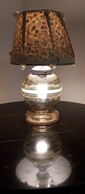 German Art Deco Table Lamp with Glass Base, 1930s-HOI-1407429