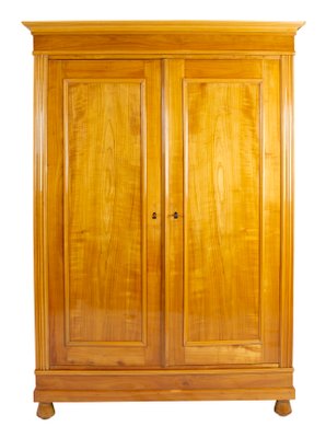 German Art Nouveau Cherrywood Wardrobe-WFJ-742422