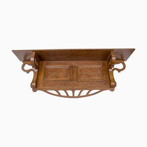 German Art Nouveau Wall Shelf in Oak, 1890s-WFJ-1407896