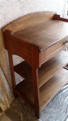 German Art Nouveau Worktable in Oak, 1890s-HOI-1743028