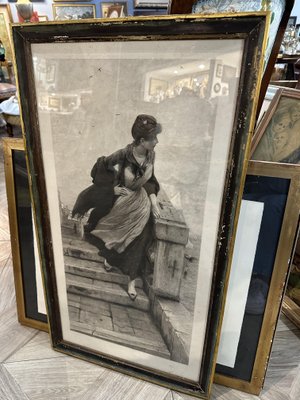 German Artist, Romantic Female Figure, Early 1900s, Pigment Print-UAI-2034472