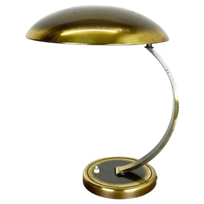 German Bauhaus Brass 6751 Desk Light from Kaiser Leuchten, Germany, 1950s-QZ-1146311