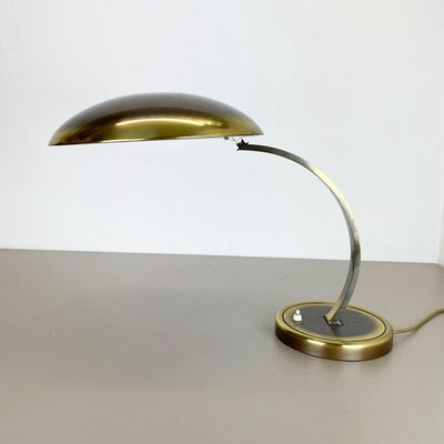 German Bauhaus Brass 6751 Desk Light from Kaiser Leuchten, Germany, 1950s-QZ-1146311