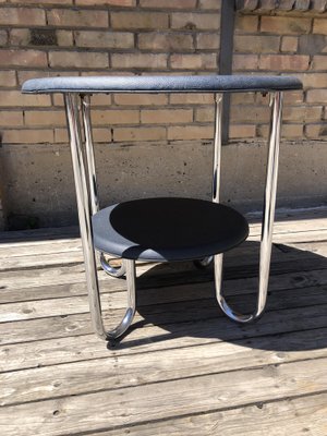 German Bauhaus Side Table with Steel Tube-EXJ-1338472