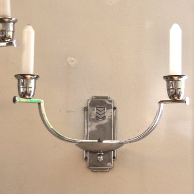 German Bauhaus Wall Lamps with Electric Candles, 1930s, Set of 2-SY-1777180