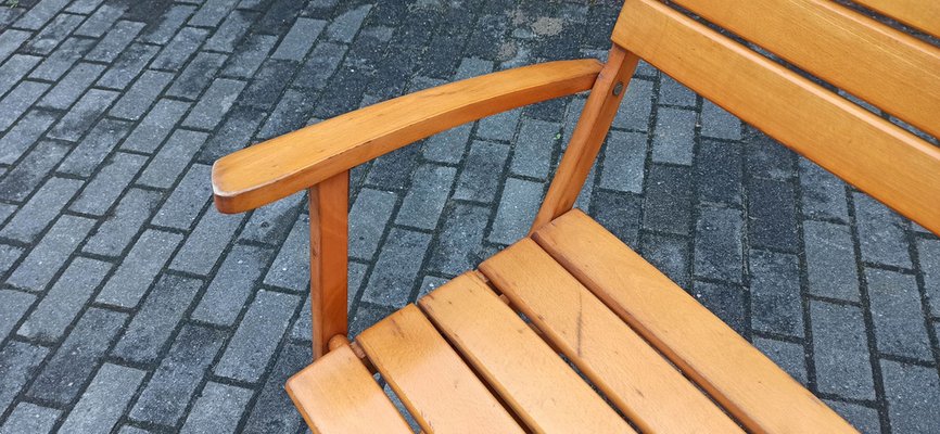 German Beech Folding Bench from Herlag, 1960s-WVA-1317803