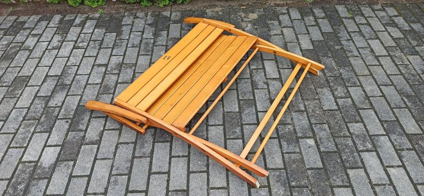 German Beech Folding Bench from Herlag, 1960s-WVA-1317803