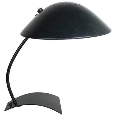 German Black 6840 Bauhaus Desk Light by Christian Dell for Kaiser Idell / Kaiser Leuchten, Germany, 1950s-QZ-1151862