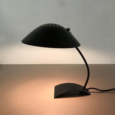 German Black 6840 Bauhaus Desk Light by Christian Dell for Kaiser Idell / Kaiser Leuchten, Germany, 1950s-QZ-1151862