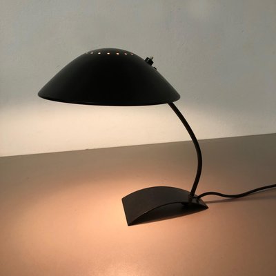 German Black 6840 Bauhaus Desk Light by Christian Dell for Kaiser Idell / Kaiser Leuchten, Germany, 1950s-QZ-1151862