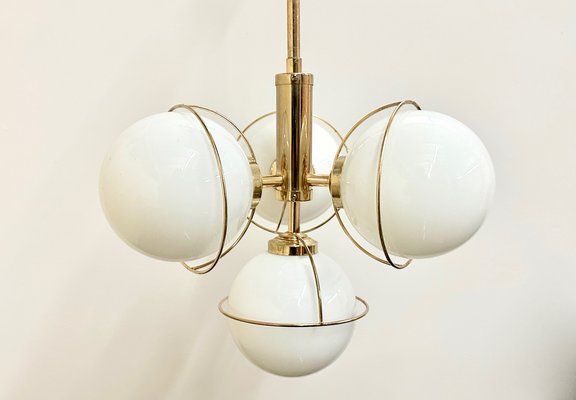 German Brass 3-Arm Chandelier from Leola, 1980s-ZCY-1794754