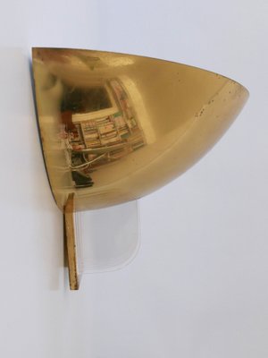 German Brass & Acrylic Sconce from Vereinigte Werkstätten Collection, 1960s-WPT-1336767