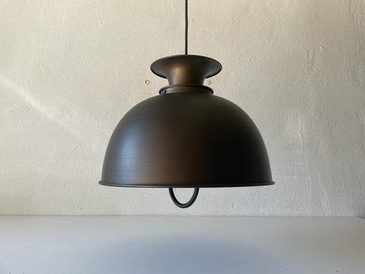 German Bronze Looking Pendant Lamp in Metal, 1970s-RDS-1294451