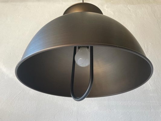 German Bronze Looking Pendant Lamp in Metal, 1970s-RDS-1294451