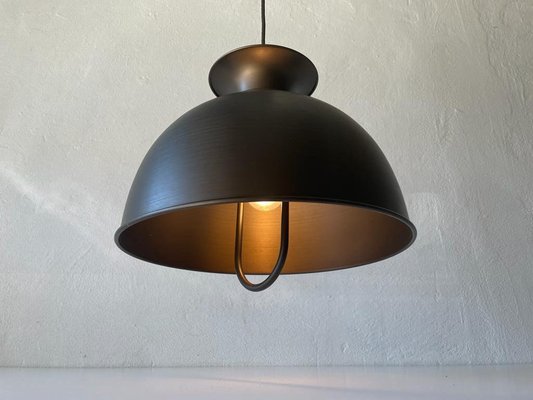 German Bronze Looking Pendant Lamp in Metal, 1970s-RDS-1294451