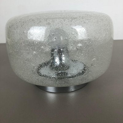 German Bubble Ice Glass Cone Wall Light from Hillebrand Leuchten-QZ-1073865