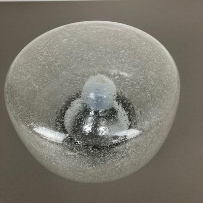 German Bubble Ice Glass Cone Wall Light from Hillebrand Leuchten-QZ-1073865