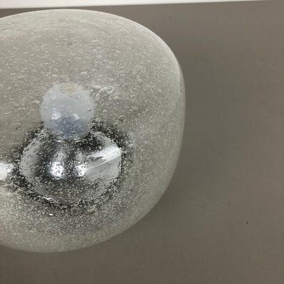 German Bubble Ice Glass Cone Wall Light from Hillebrand Leuchten-QZ-1073865