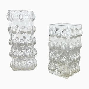 German Bubble Vases by Wilhelm Braun-Feldweg for Hirschberg, 1960s, Set of 2-QZ-1143225