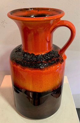 German Ceramic Lava Vase from Jazba, 1970s-IKW-823959