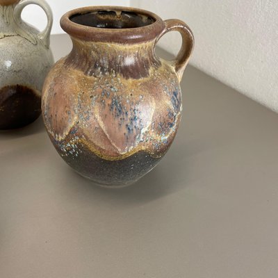 German Ceramic Pottery Lava Vases from Dümler and Breiden, 1960s, Set of 3-QZ-1169014