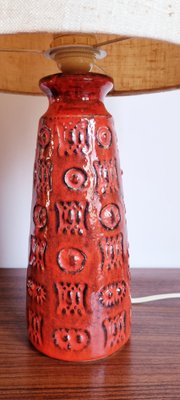 German Ceramic Spara Fat Lava Table Lamp by Halidan Kutlv, 1960s-LDW-1228926