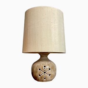 German Ceramic Table Lamp with Illuminated Lampstand from Hustadt Leuchten, 1960s-JP-1259345