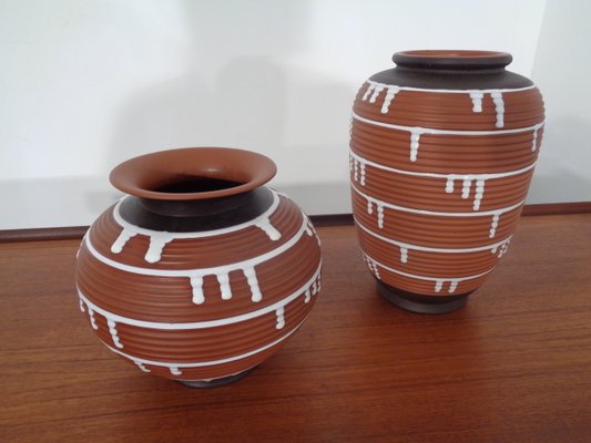 German Ceramic Vase, 1960s, Set of 2-RDW-690495