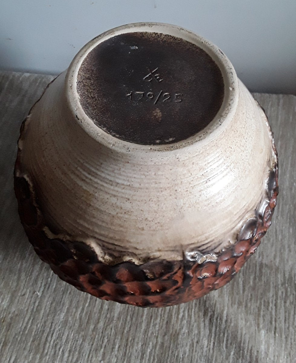 German Ceramic Vase in Various Shades of Brown from Dümler & Breiden, 1970s