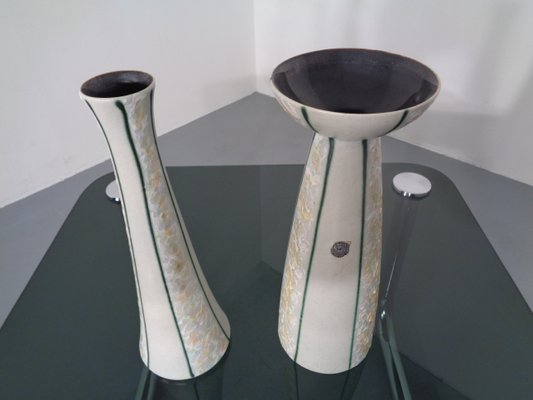 German Ceramic Vases from Föhr Keramik, 1970s, Set of 2-RDW-730908