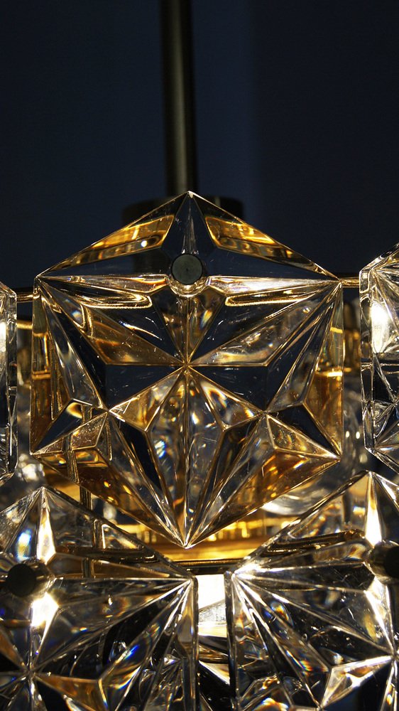 German Chandelier Royal Kristall from Kinkeldey, 1960s