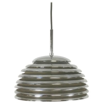 German Chrome Hanging Pendant Lamp by Kazuo Motozawa for Staff, 1960s-QZ-1077049