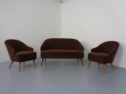 German Cocktail Sofa and Chairs, 1960s, Set of 3-RDW-1174432